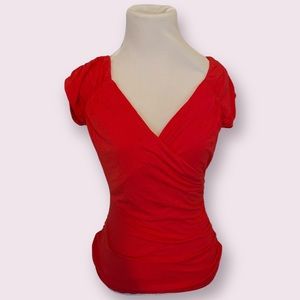 WHBM rouched off shoulder top